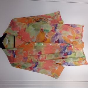 Floral watercolour blouse